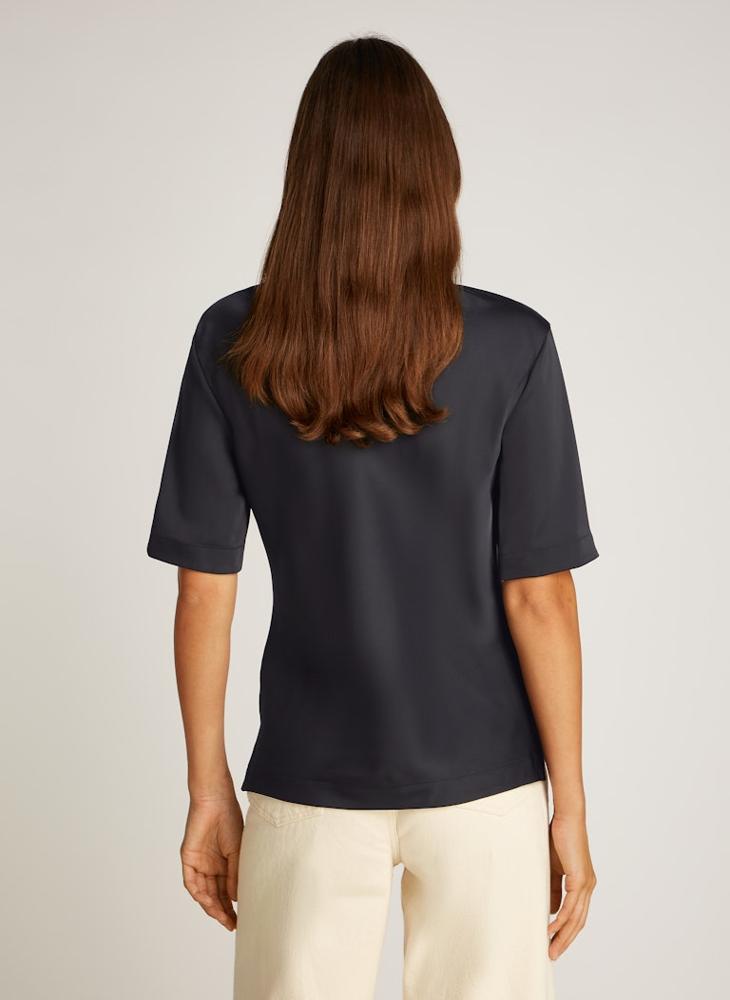 CALVIN KLEIN Button Detail Knitted Polo T-Shirt  - Image 2