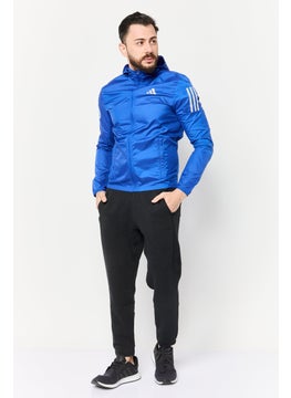 Adidas Men Sportswear Fit Long Sleeves Running Jacket, Blue  - Image 2
