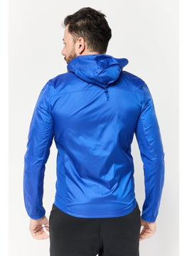 Adidas Men Sportswear Fit Long Sleeves Running Jacket, Blue  - Image 4