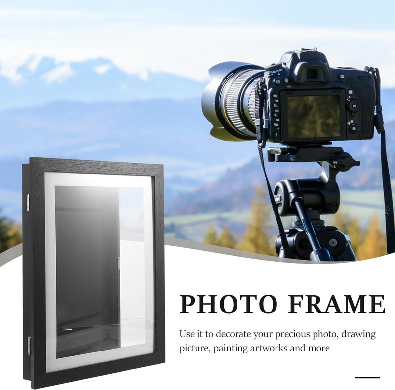 إطار صور iplusmile Art Frames أسود بفتحة أمامية لعرض الأعمال الفنية، متين للرسومات وديكور المنزل - Image 3
