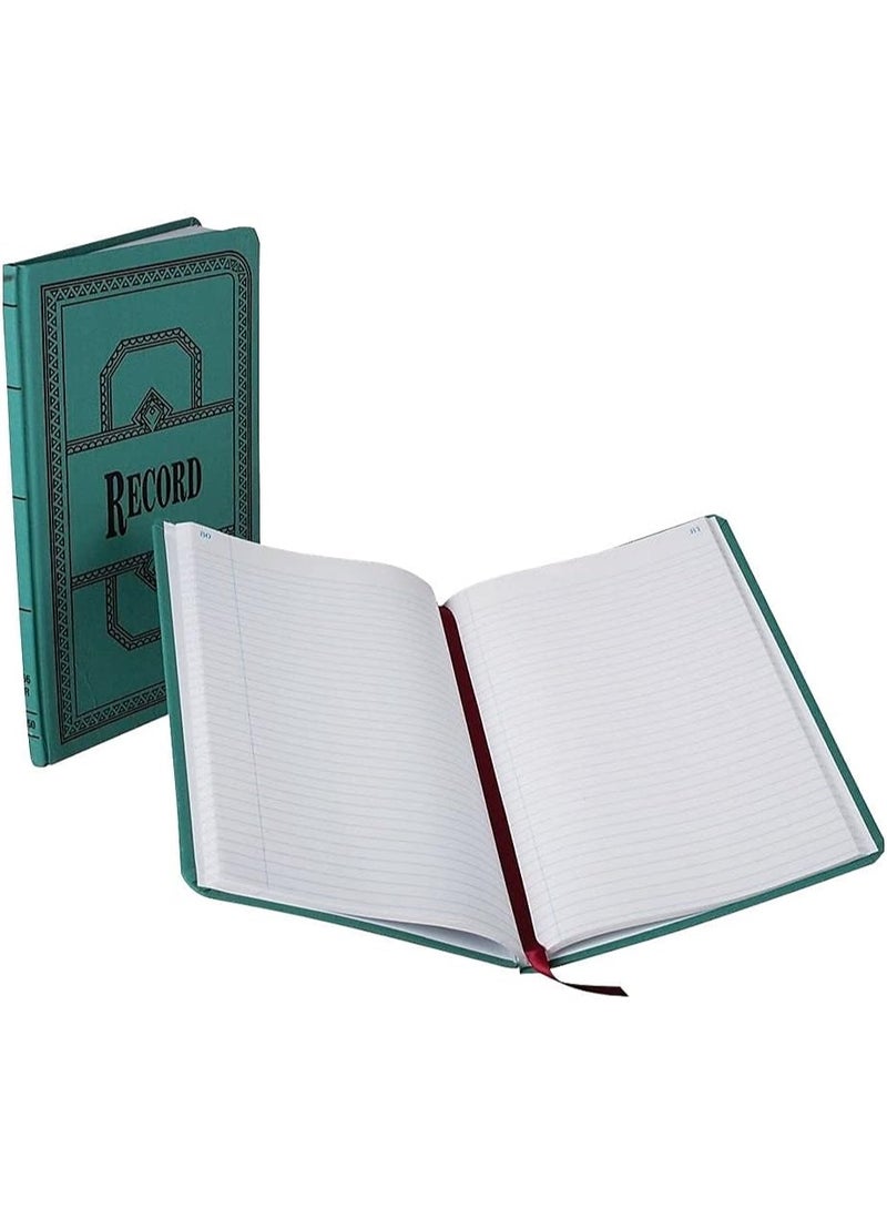 Boorum & Pease Boorum & Pease 66150R Record/Account Book, Record Rule, Blue, 150 Pages, 12 1/8 x 7 5/8 - Image 1