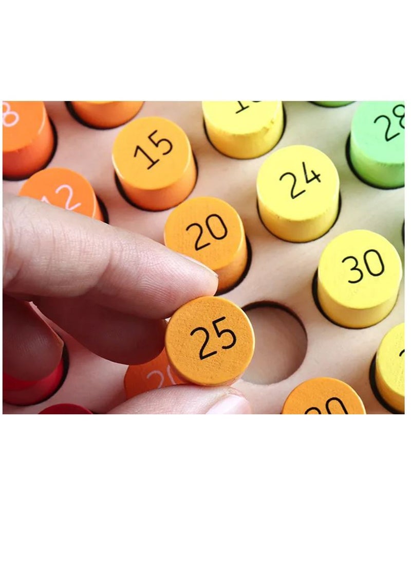 Wooden number table math  board early education toys  - Image 2