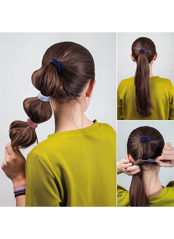 Generic - 24 Pcs High Resilience Hair Ties Scrunchies Sets, Elastics Hair Band Bracelet, Ponytail Hair Tie - Image 1