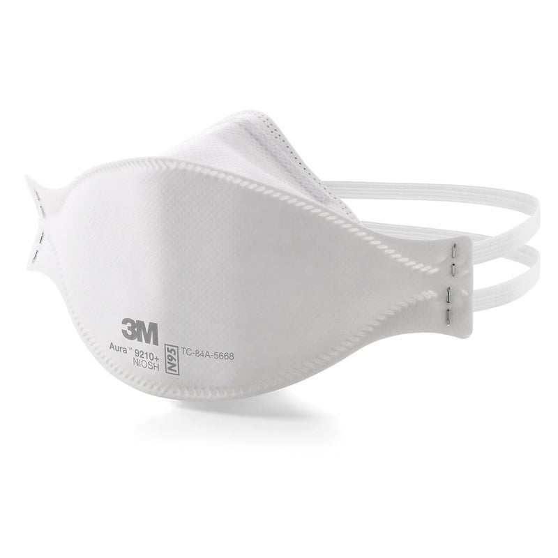 3M Aura Particulate Respirator 9210+, N95, Pack of 20 Disposable Respirators - Image 3