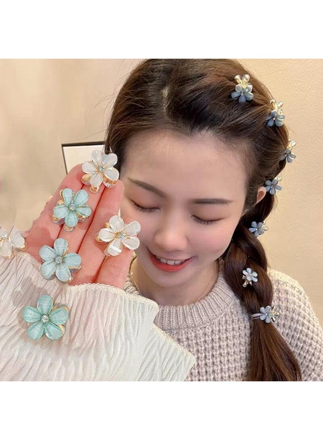 SUN Ring SUNRING Small Colorful Hair claw clips with Flower Design, Beautiful Clutcher Barrettes,Decorative Hair Accessories for Women,Girls and Kids (Pack of 6, Multicolor) - Image 3