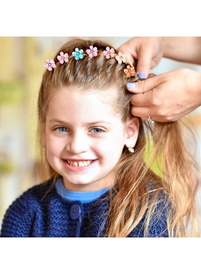 SUN Ring SUNRING Small Colorful Hair claw clips with Flower Design, Beautiful Clutcher Barrettes,Decorative Hair Accessories for Women,Girls and Kids (Pack of 6, Multicolor) - Image 5