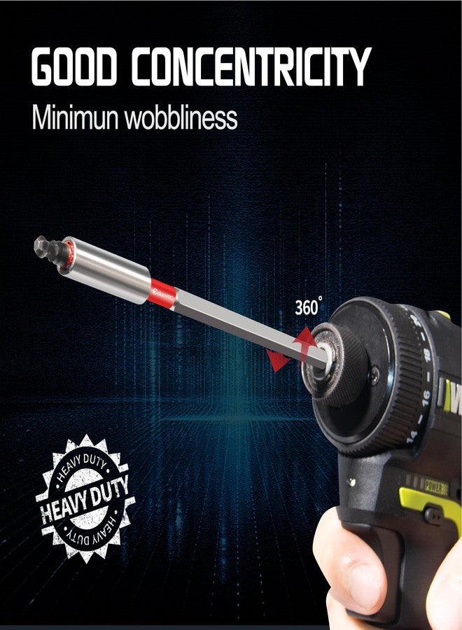 ColumPRO 2PCS 12inch Magnetic Drill Bit Extension Holder For Impact Driver,1/4" Hex Shank S2 Steel Magnetic Screwdriver Extension,Drill Bit Extender - Image 4