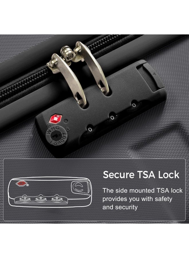 Expandable Travel Carry-On Suitcase 22 Inch with TSA Lock, 360° Spinner Wheels, Lightweight Business Travel Luggage for Easy Mobility - Image 4