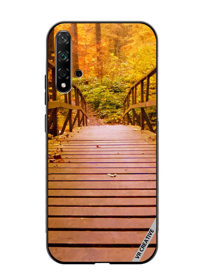 VR CREATIVE Protective Case Cover For Huawei Nova 5T Bridge To The Jungle Design Multicolour - Image 1