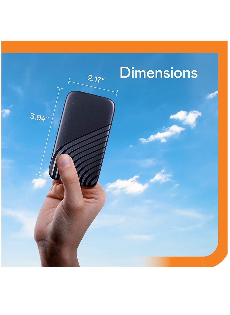 Generic - My Passport SSD - Portable SSD, up to 1050MB/s Read and 1000MB/s Write Speeds, USB 3.2 Gen 2 - 4TB - Image 1