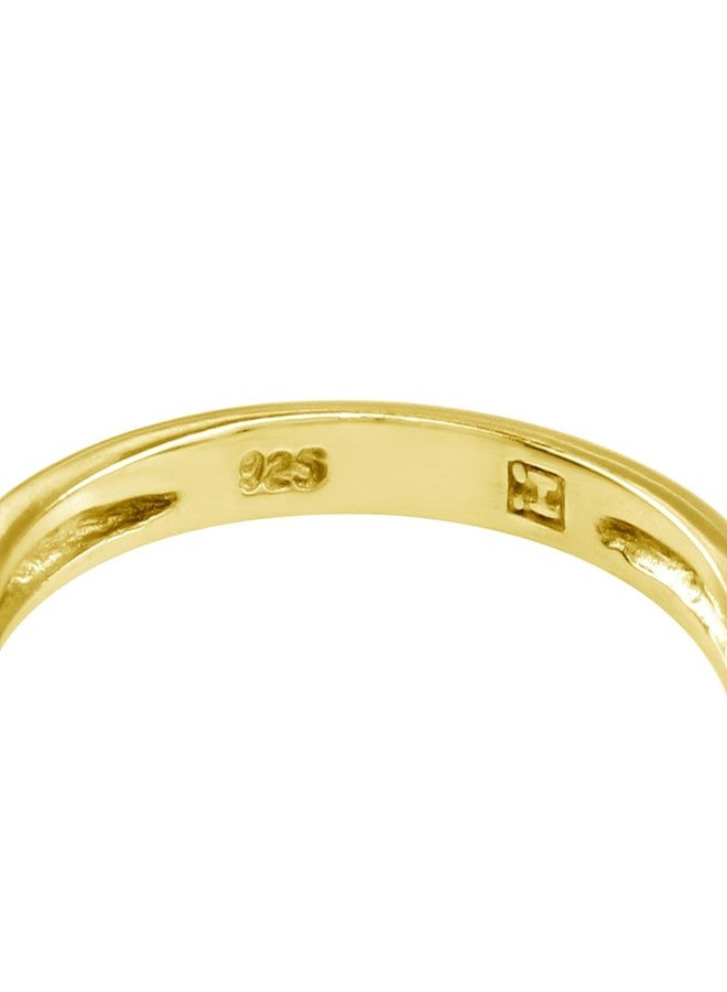 Silvershake 7MM Geunine Round Shape Orange Carnelian 18K Yellow Gold Plated 925 Sterling Silver Victorian Style Solitaire Ring Virgo Gemstone Birthstone Jewelry for Women Size 6.5 - Image 5