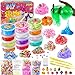 YOPINSAND 12 Cups DIY Slime Making Kit for Girls Crystal Clear and Glow in The Dark With Addins Foam Balls Charms Party Favors Gift Toys for Kids 312 - Image 2