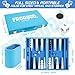 Froggod Travel Backgammon Sets for Adults 15 Inch Premium Backgammon Set PU Leather Case with Seamless Flocked Game Surface Classic Board Games for 2 Player and Gift for MenLight Blue - Image 4