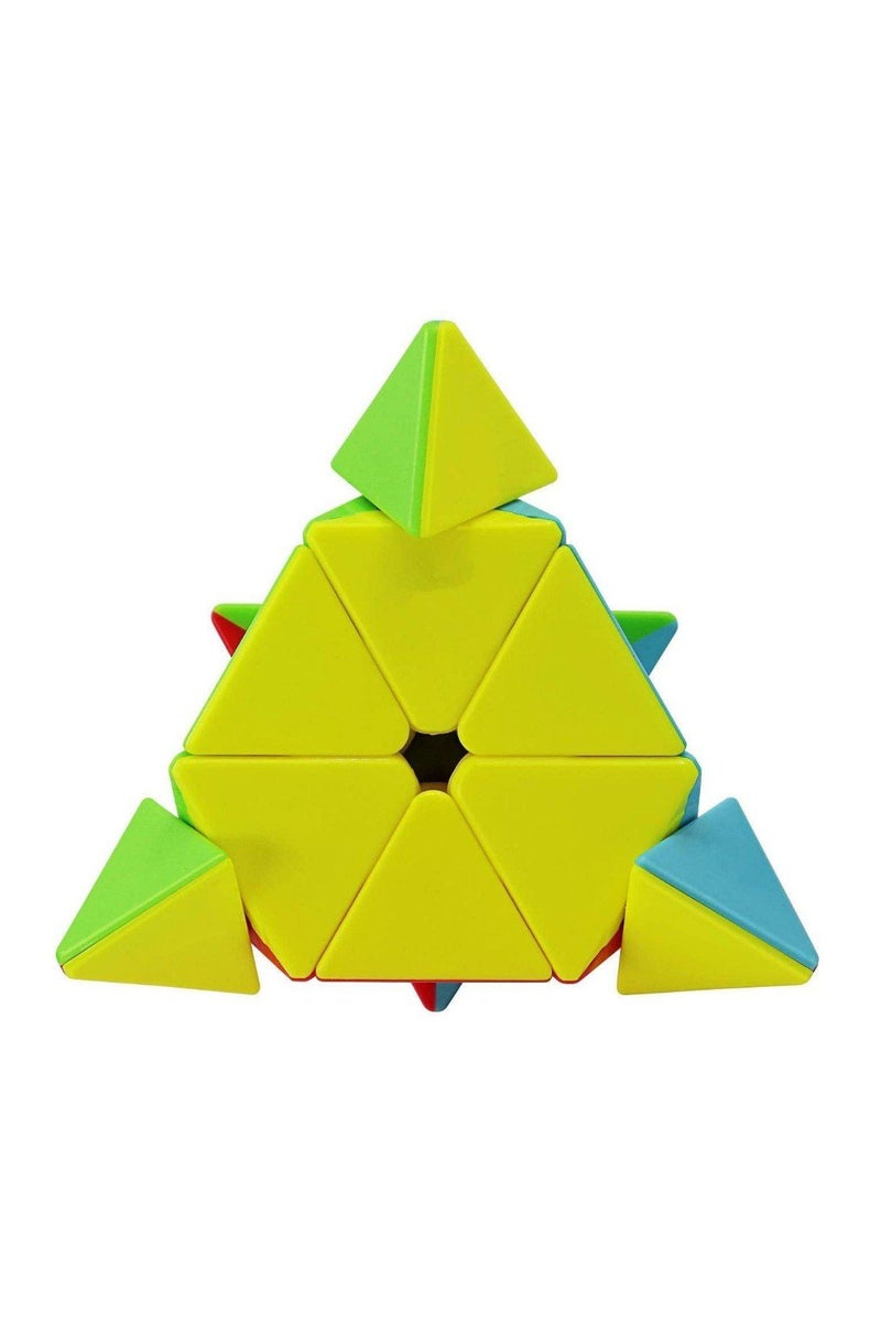 مكعب السرعة مويو بيرامينكس من كيوبسكول بدون ملصقات للأطفال والكبار لتخفيف التوتر - Image 5