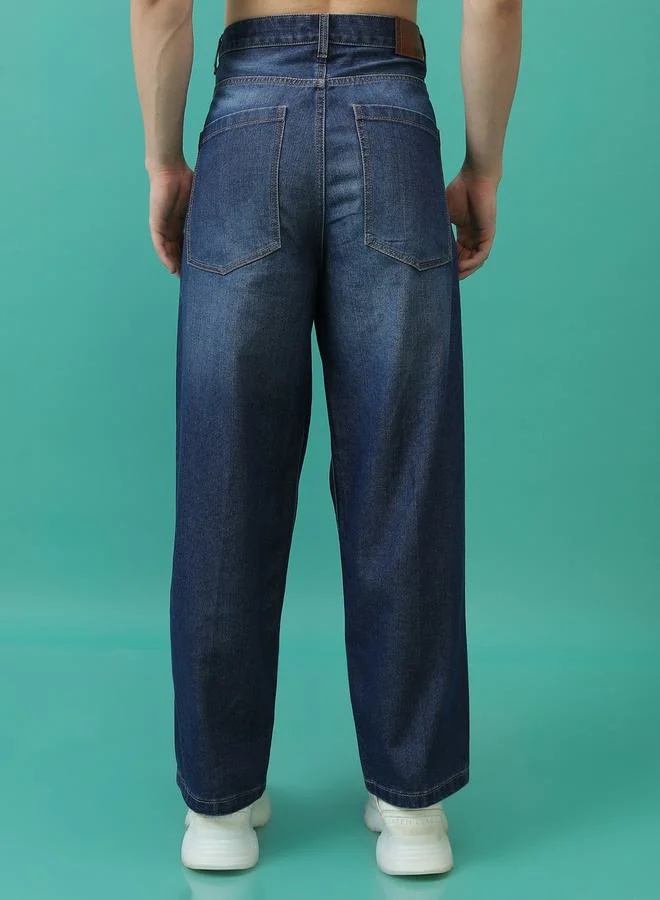 HIGHLANDER Straight Fit Light Fade Jeans by Styli