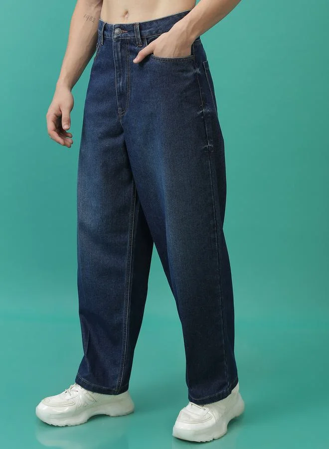 HIGHLANDER Straight Fit Light Fade Jeans by Styli