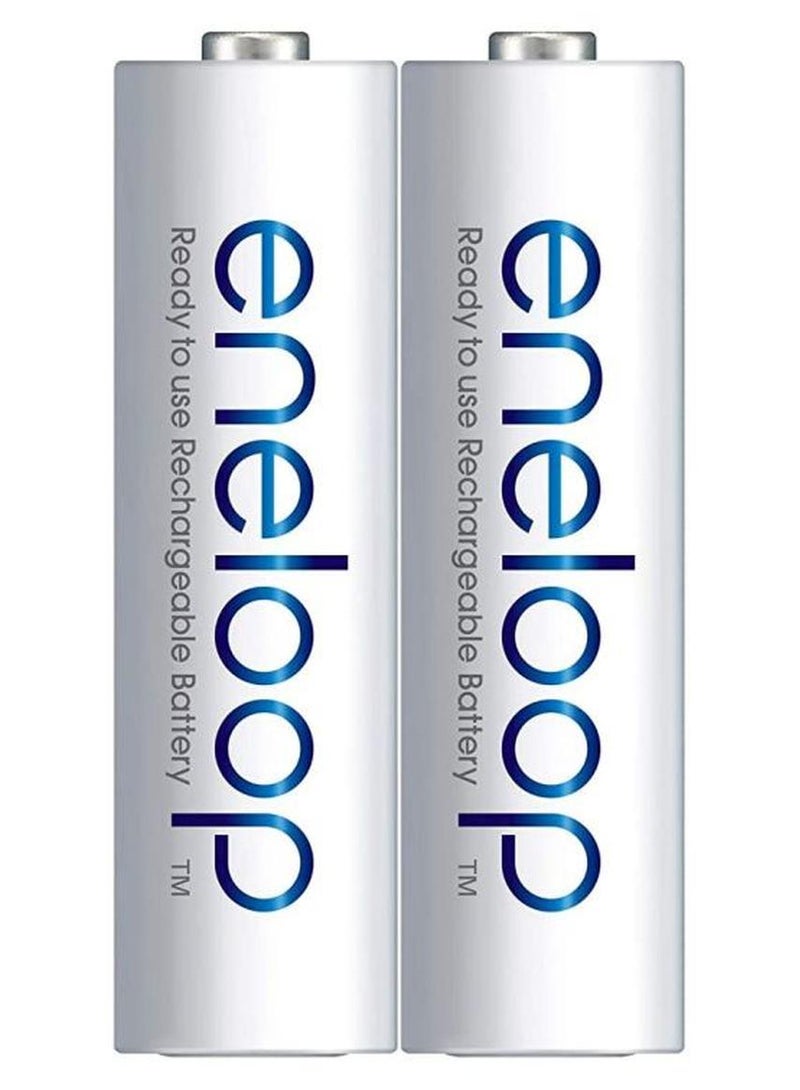 Panasonic 2-Piece Eneloop AAA Batteries White - Image 1