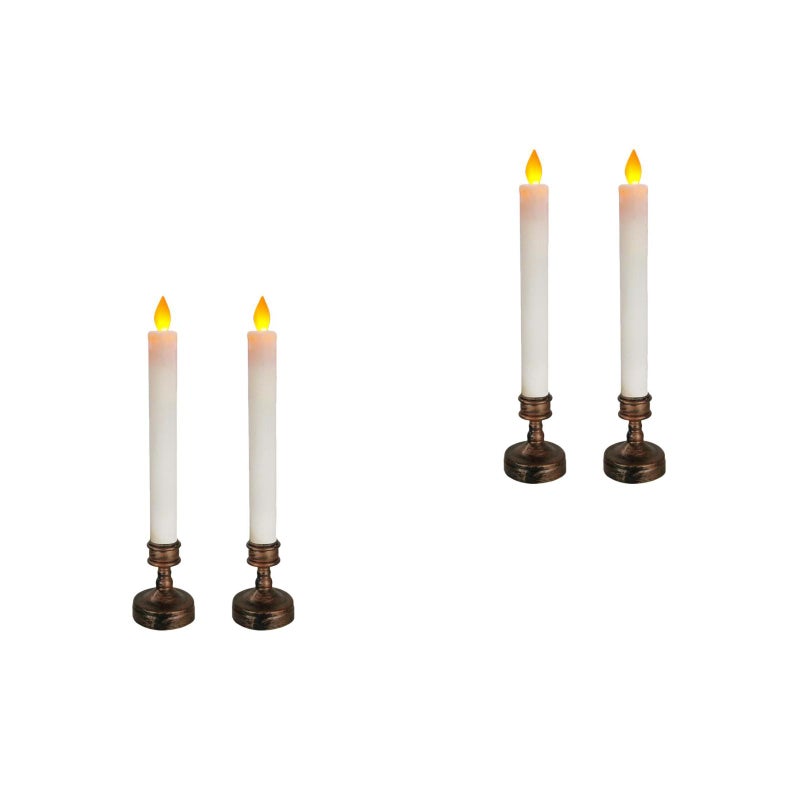 4 pcs Romantic Candlelight Dinner Candle Adornment Taper Candle Decoration - Image 1