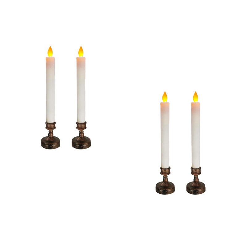 4 pcs Romantic Candlelight Dinner Candle Adornment Taper Candle Decoration - Image 3