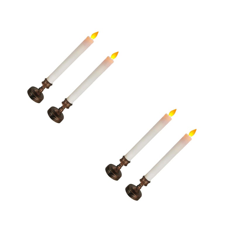 4 pcs Romantic Candlelight Dinner Candle Adornment Taper Candle Decoration - Image 4