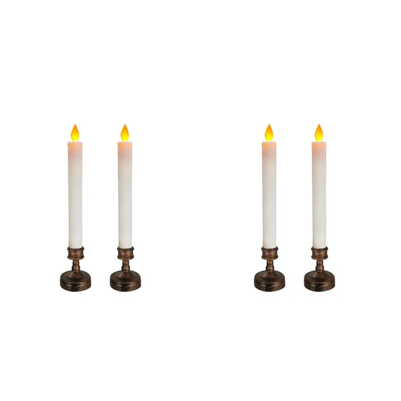 4 pcs Romantic Candlelight Dinner Candle Adornment Taper Candle Decoration - Image 2