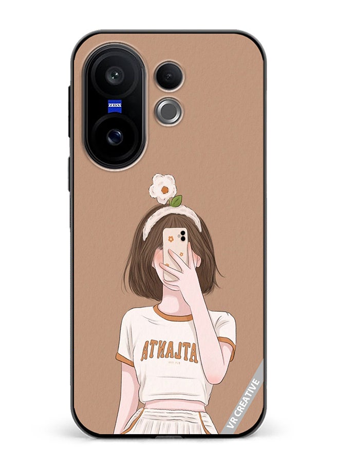 Protective Case Cover For Vivo X200 FE Flower On Head Design Multicolour