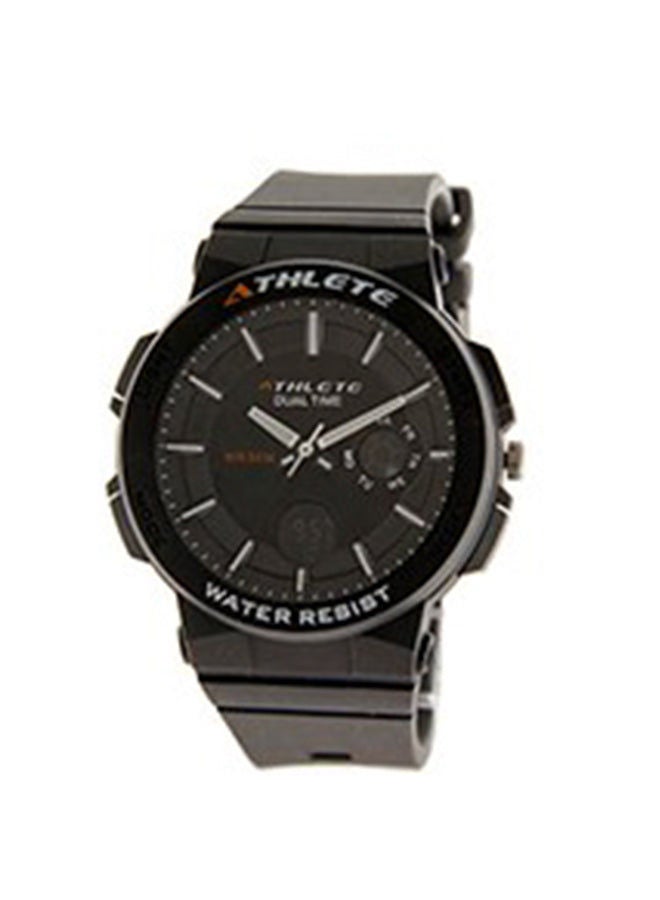 Resin Strap Analog & Digital Wrist Watch ES8764L8NNN - 37mm - Black