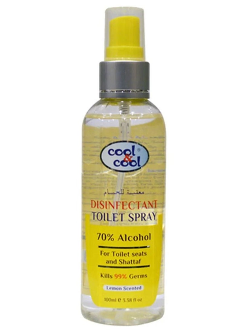 Cool & Cool Disinfectant Toilet Spray Clear 100ML - Image 1