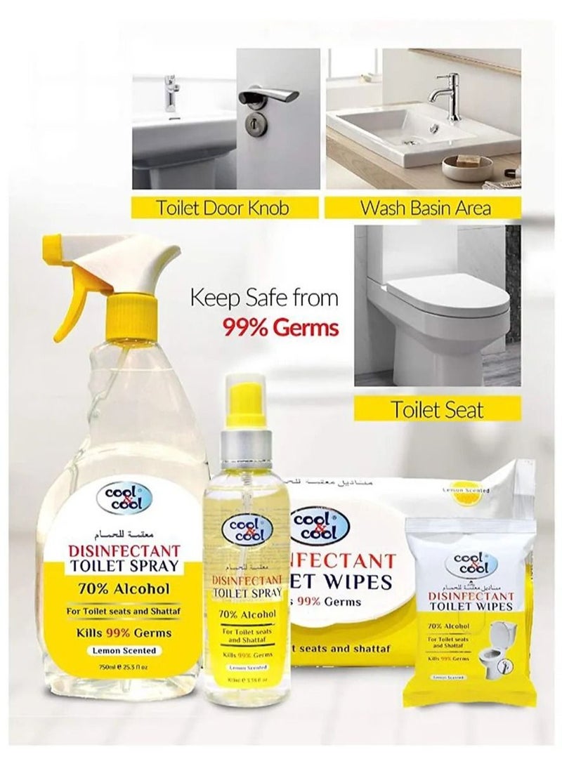 Cool & Cool Disinfectant Toilet Spray Clear 100ML - Image 3