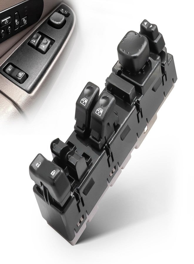 keriolee 15883318 Window Switch Driver Side for 2003-2007 Chevrolet Silverado1500 2500 GMC Sierra Door Lock Power Window Switch Without Folding Mirrors Function Replace DWS-226,10398563, 15112970 - Image 1
