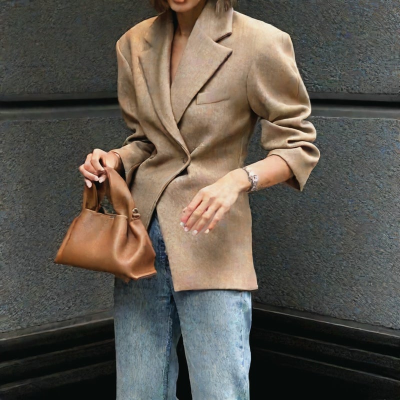 Women's Blazer Jacket Office Workwear Lightweight Casual Suit Coat - Image 3