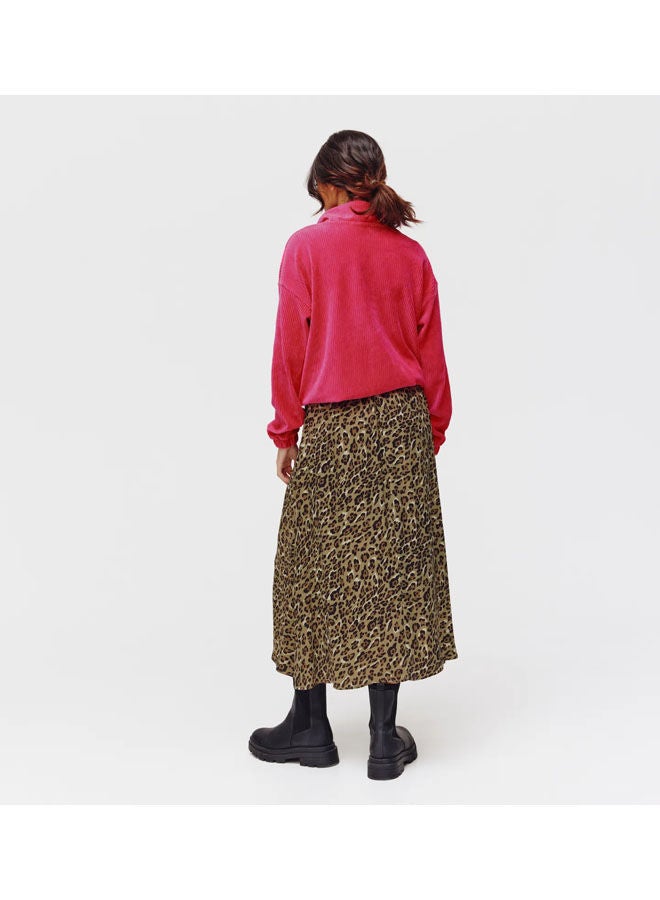 Sweatshirt In Ribbed Velours