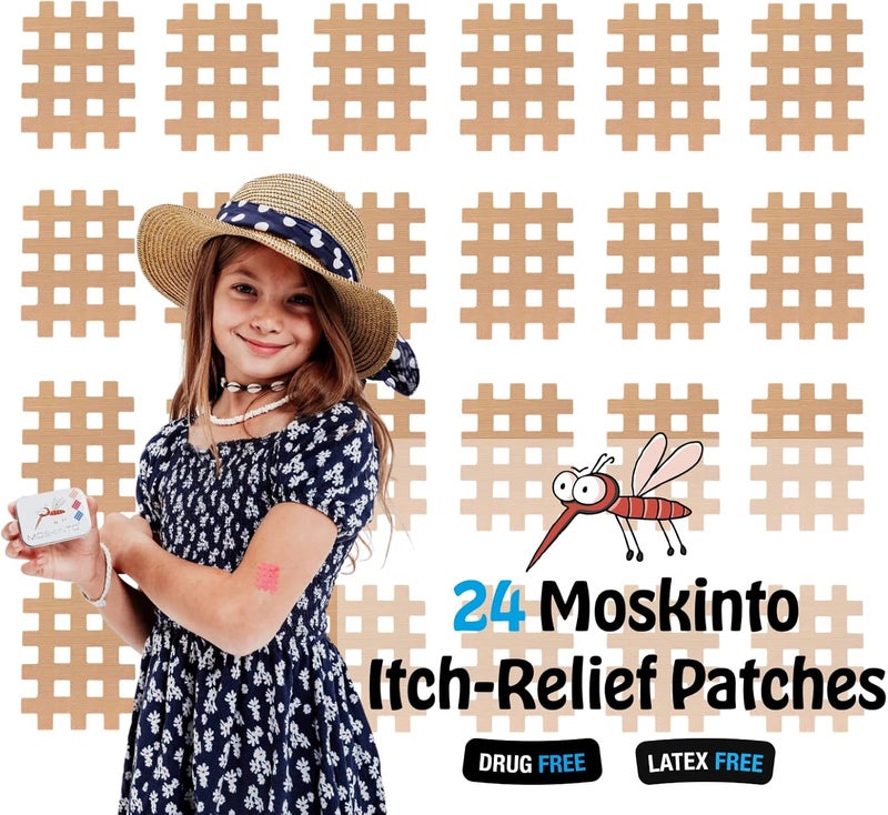 Moskinto The Original Itch Relief Patch, Mosquito Bite Patches for All Ages, Instant Relief Natural Patch for Bug Bites, Travel Pack + Family Pack, Nude & Colorful Patches, 66 Count - Image 4