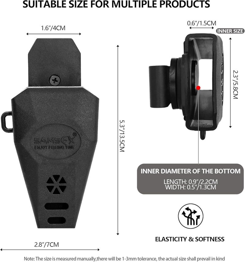SAMSFX Aluminum Fishing Pliers Hook Remover Braid Line Cutter with Coiled Lanyard, Fly Fishing Knot Tying Tool & Retractors - Image 4
