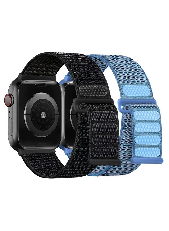SimpleThings Compatible with Kids Apple Watch Bands, Nylon Hook and Loop for Boy Girl Women Small Wrist for All iWatch Series - Image 1