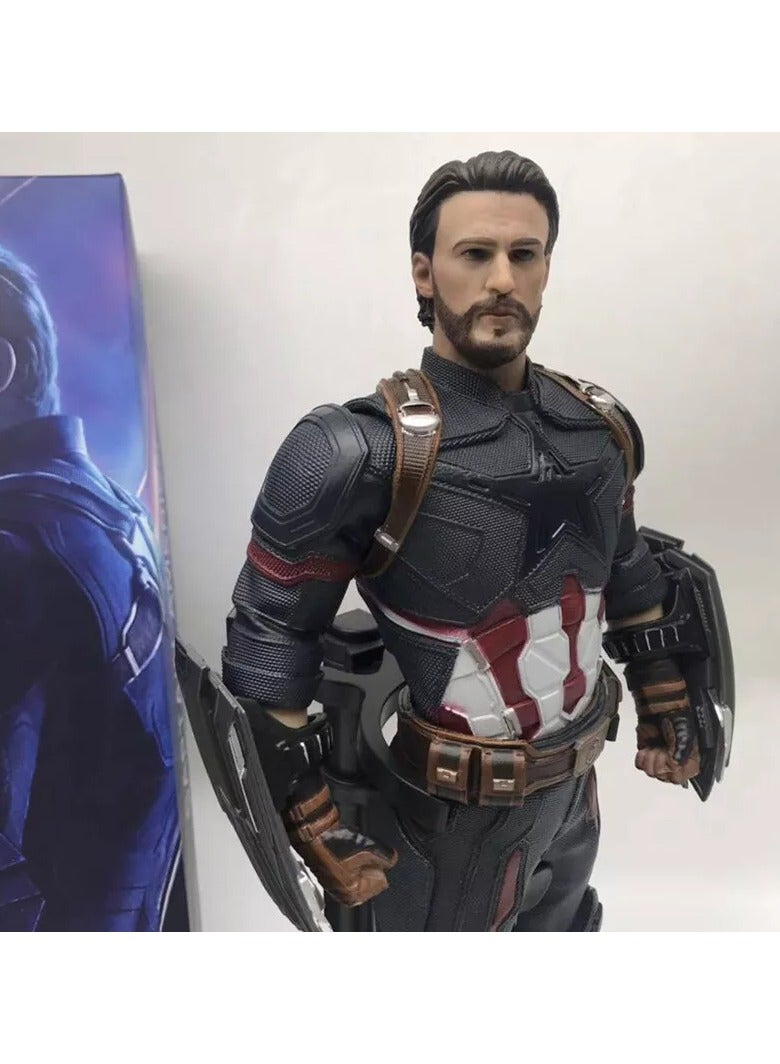 MARVEL Captain America Marvel Avenger 1:6 Scale Action Figure Statue Crazy Toy Gift - Image 4
