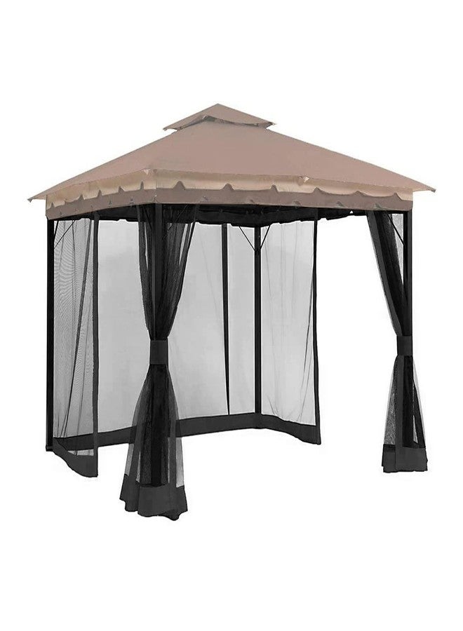 Hisecome 10' x 12' Gazebo Universal Replacement Mosquito Netting,Black Outdoor Canopy Net Screen 4-Panel Sidewall Curtain, with Zippers,Mosquito Netting（Only） - Image 1