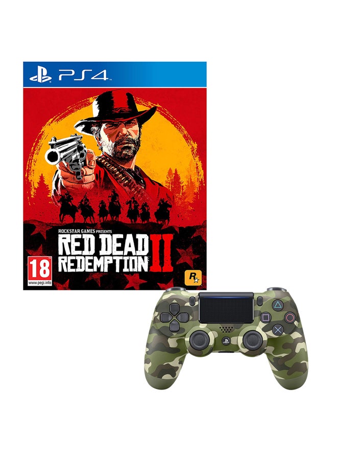 بيثيسدا لعبة الفيديو "Red Dead Redemption 2" مع ذراع تحكم - مغامرة - playstation_4_ps4 - Image 1