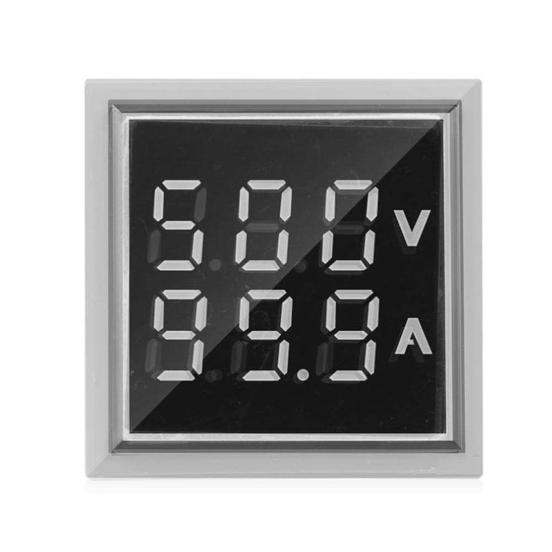 White 22mm LED Digital Voltmeter AC Voltage Current Meter Indicator 0 100A 60 500V - Image 5