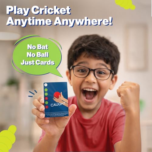 Binca Qwicket Cricket Card Game, Fast & Fun Indoor Card Game for Kids, Teens & Family, Kids Card Games for Ages 7 and Up, Gifts for Cricket Lovers, 2 Player Travel Game - Image 3