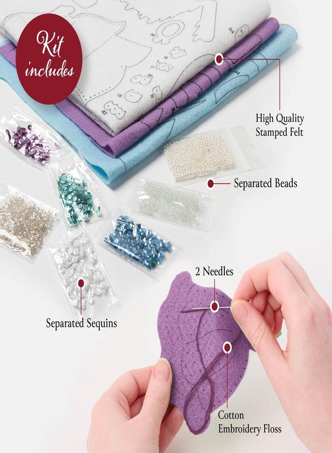 Bucilla Felt Applique Door Stopper Making Kit, Let It Snow, Perfect for DIY Arts and Crafts, 89632E - Image 3