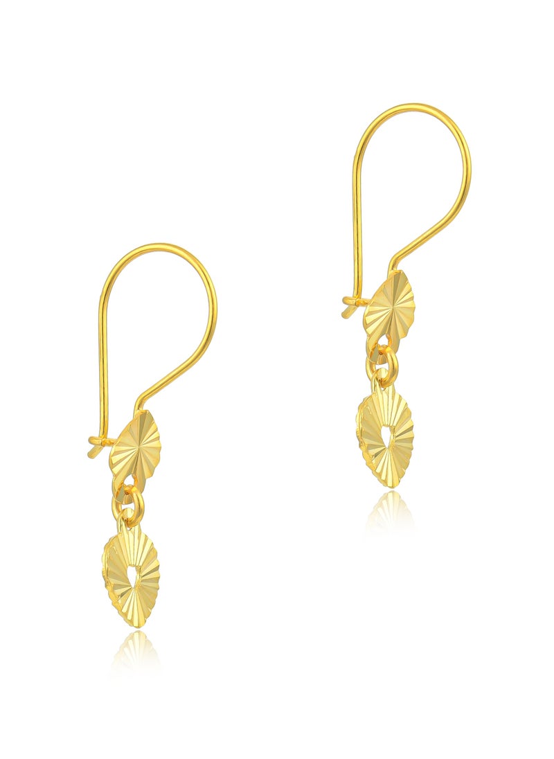BAFLEH JEWELLERY Elevate Your Look with 22kt Gold Dangling Earrings  - Image 2