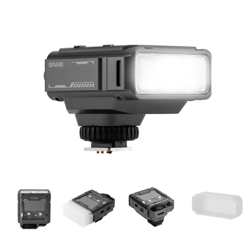 VILTROX Spark Z3 F Z3F TTL Camera Flash26Ws 6500k 7 Levels 650 FullPower Mini Flashes GN16 1s Recycling Time Speedlite Flash for Fuji Cameras Gray - Image 2