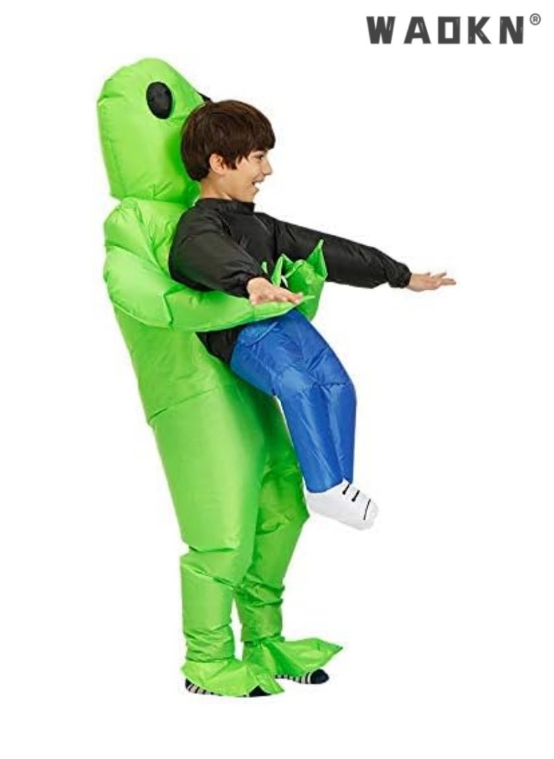Green Inflatable Alien Party Costume, Awesome Sci-fi Style, Gorgeous Roleplaying Fancy Dress, Must-have for Cosplay Parties, Creating a Unique Party Experience