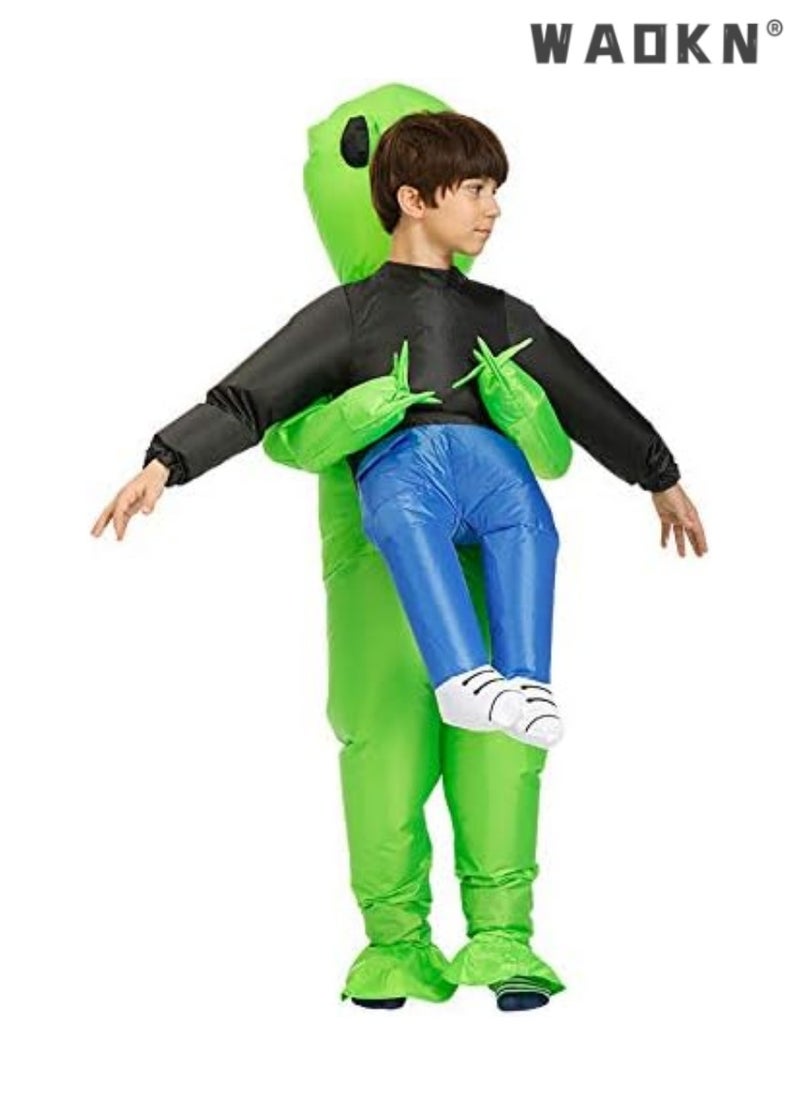 Green Inflatable Alien Party Costume, Awesome Sci-fi Style, Gorgeous Roleplaying Fancy Dress, Must-have for Cosplay Parties, Creating a Unique Party Experience