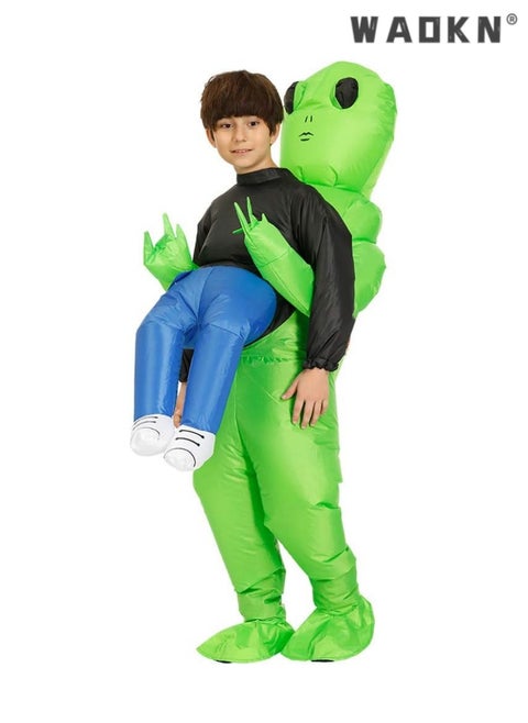 Green Inflatable Alien Party Costume, Awesome Sci-fi Style, Gorgeous Roleplaying Fancy Dress, Must-have for Cosplay Parties, Creating a Unique Party Experience