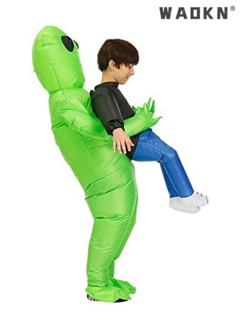 Green Inflatable Alien Party Costume, Awesome Sci-fi Style, Gorgeous Roleplaying Fancy Dress, Must-have for Cosplay Parties, Creating a Unique Party Experience