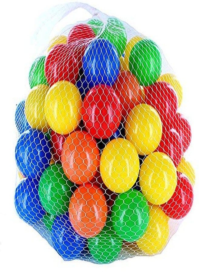 EEVOVEE 24 pcs Big Large Size Plastic Balls Softy Non Toxic Plastic Pool Ball for Kids, 8cm (Big Size), (24pcs)