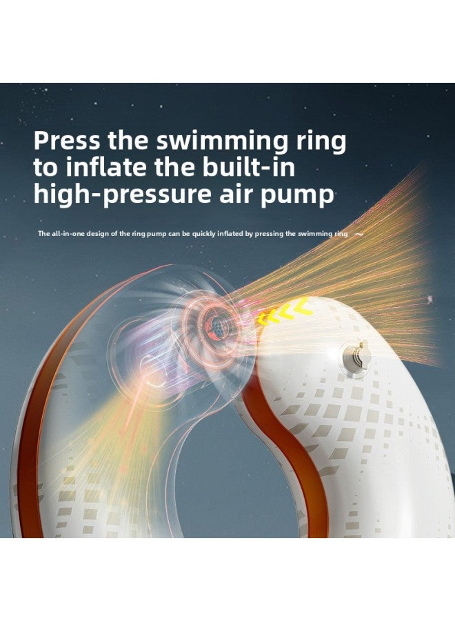 Generic Children's Swimming Ring Thickened Wear-resistant Household Swimming Products Press Inflatable Baby Swimming Ring Products Direct Sales-Inside Diameter After Inflation:Large Size With Puffy B Yingyi - Image 3