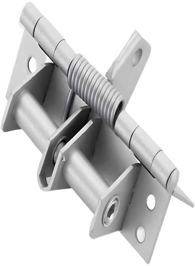 Boniry Automatic Self-Closing Hinge Heavy Duty Cabinet Hinges Room Door Hinge for Interior Doors Wooden Door 2 Pcs (Silver) - Image 1